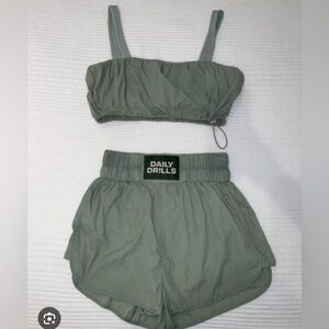 Green Daily Drills bubble set - SIZE XS/S